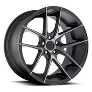 Niche 1PC M130 TARGA 20x10 Matte Black Double Dark Tint 5x114.3 40mm
