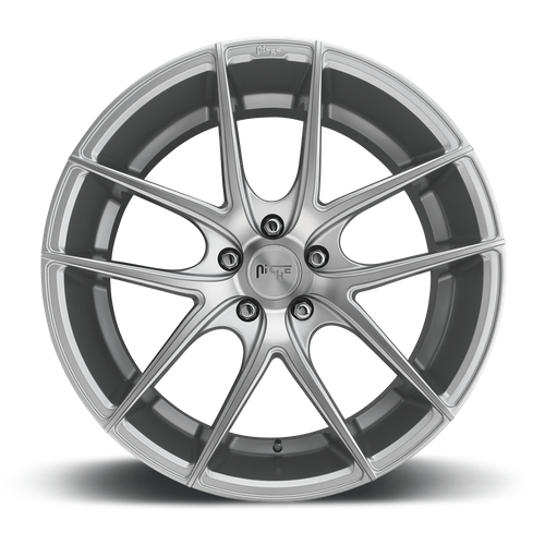 Niche 1PC M131 TARGA 20x10 Gloss Silver Machined 5x114.3 40mm