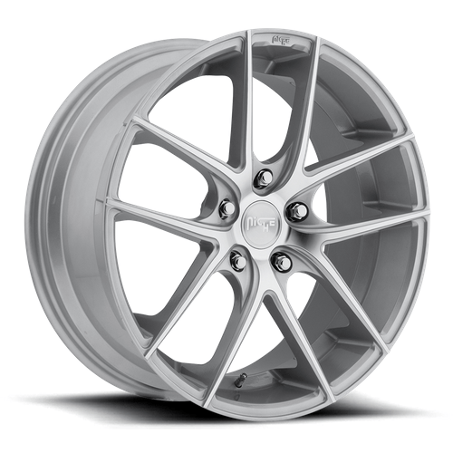 Niche 1PC M131 TARGA 20x8.5 Gloss Silver Machined 5x114.3 42mm