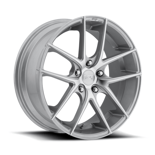 Niche 1PC M131 TARGA 20x8.5 Gloss Silver Machined 5x114.3 42mm