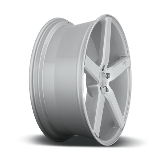 Niche 1PC M135 MILAN 18x8 Gloss Silver Machined 5x114.3 40mm