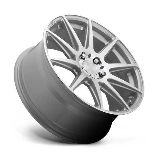 Niche 1PC M146 ESSEN 20x10 Gloss Silver Machined 5x114.3 40mm