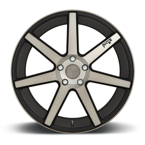Niche 1PC M150 VERONA 20x9 Matte Black Machined 5x114.3 35mm