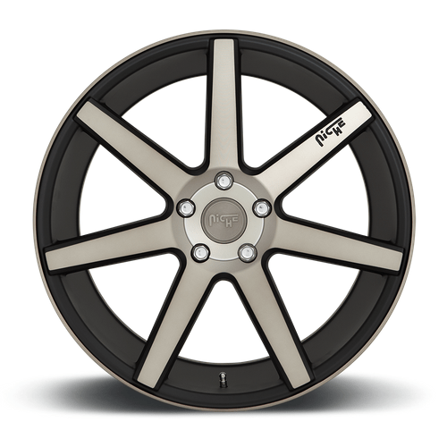 Niche 1PC M150 VERONA 19x9.5 Matte Black Machined 5x114.3 35mm