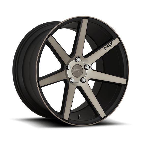 Niche 1PC M150 VERONA 19x8.5 Matte Black Machined 5x114.3 35mm