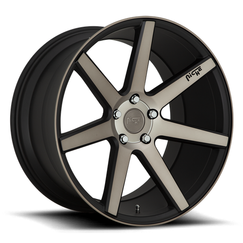 Niche 1PC M150 VERONA 20x9 Matte Black Machined 5x114.3 35mm