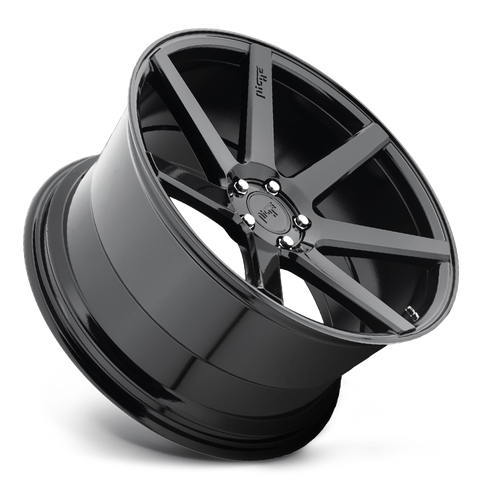 Niche 1PC M168 VERONA 20x9 Gloss Black 5x114.3 35mm