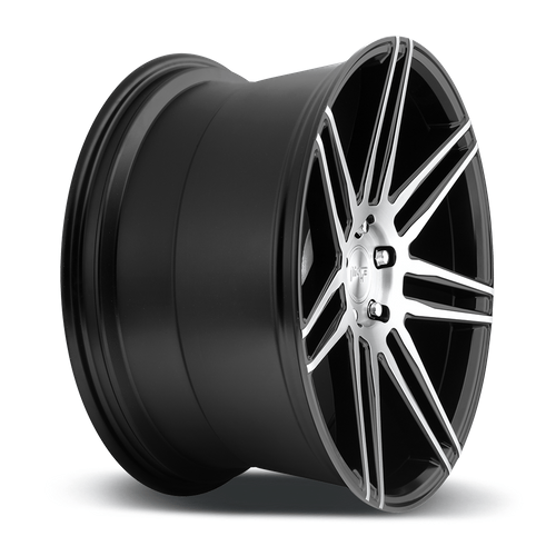 Niche 1PC M178 TRENTO 20x9 Gloss Black Brushed 5x114.3 35mm