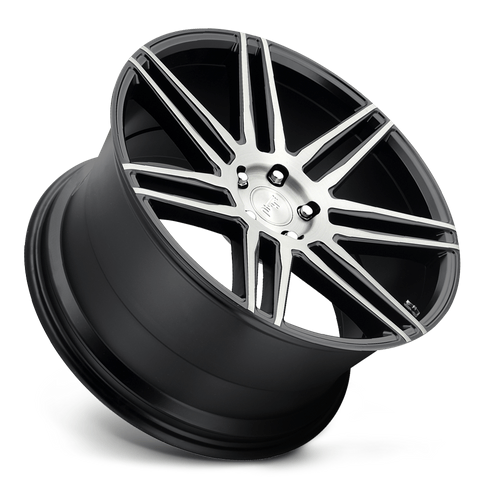 Niche 1PC M178 TRENTO 20x9 Gloss Black Brushed 5x114.3 35mm