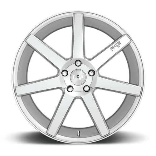 Niche 1PC M179 VERONA 20x10 Gloss Silver Machined 5x114.3 40mm