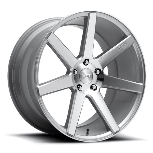 Niche 1PC M179 VERONA 20x10 Gloss Silver Machined 5x114.3 40mm
