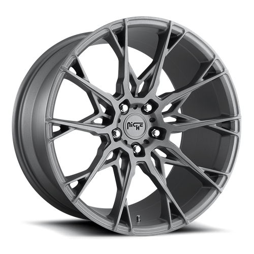 Niche 1PC M182 STACCATO 20x10 Matte Anthracite 5x114.3 40mm