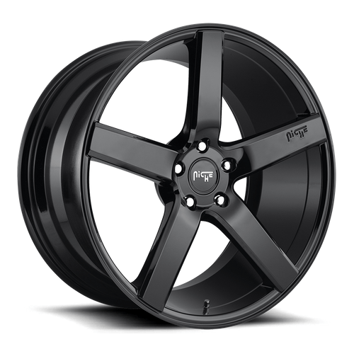 Niche 1PC M188 MILAN 20x10 Gloss Black 5x114.3 40mm