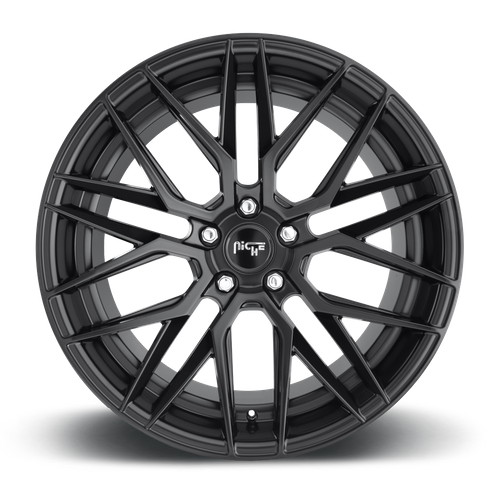 Niche 1PC M190 GAMMA 18x8 Matte Black 5x114.3 40mm