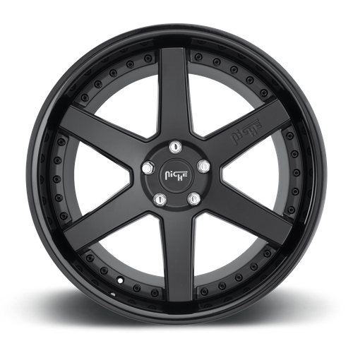 Niche 1PC M192 ALTAIR 19x8.5 Gloss Black Matte Black 5x114.3 35mm