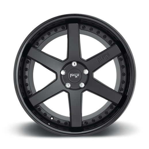 Niche 1PC M192 ALTAIR 19x10 Gloss Black Matte Black 5x114.3 40mm