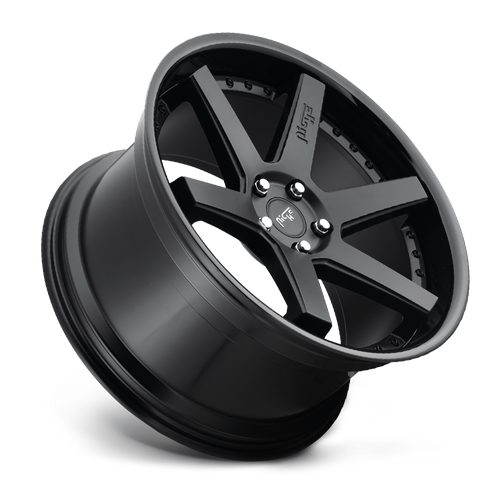 Niche 1PC M192 ALTAIR 20x9 Gloss Black Matte Black 5x114.3 25mm