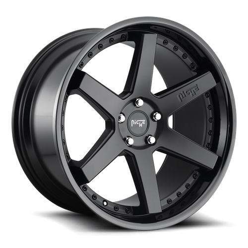 Niche 1PC M192 ALTAIR 20x10.5 Gloss Black Matte Black 5x114.3 40mm