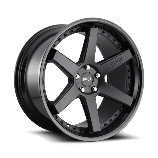 Niche 1PC M192 ALTAIR 20x10.5 Gloss Black Matte Black 5x114.3 40mm