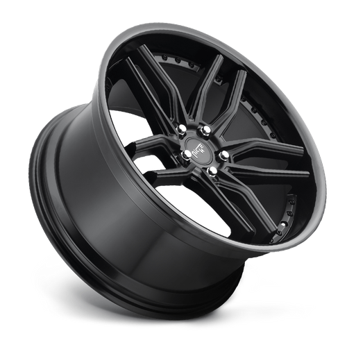 Niche 1PC M194 METHOS 19x8.5 Gloss Black Matte Black 5x114.3 35mm