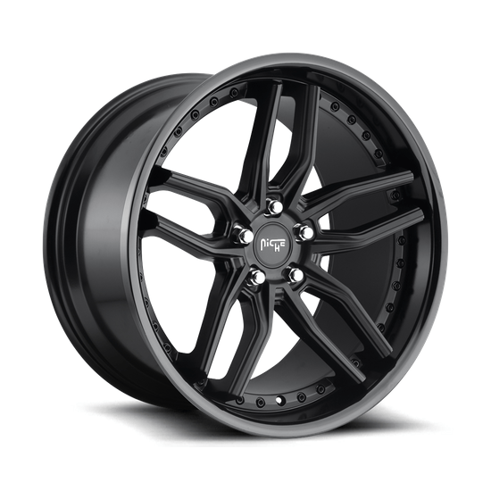 Niche 1PC M194 METHOS 20x10.5 Gloss Black Matte Black 5x114.3 40mm