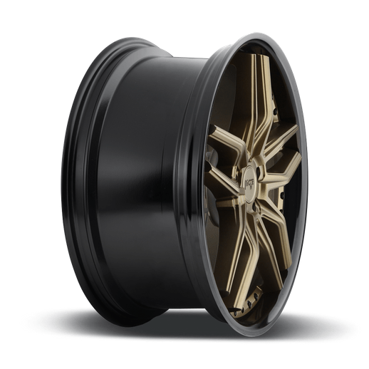 Niche 1PC M195 METHOS 19x8.5 Matte Bronze Black Bead Ring 5x114.3 35mm