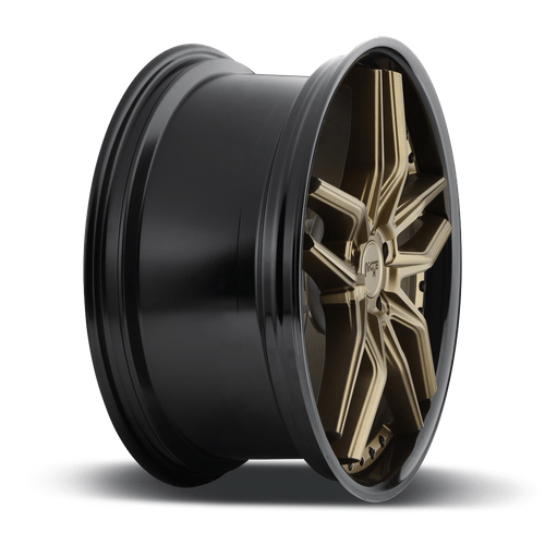 Niche 1PC M195 METHOS 20x9 Matte Bronze Black Bead Ring 5x114.3 35mm