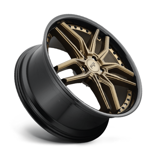 Niche 1PC M195 METHOS 19x8.5 Matte Bronze Black Bead Ring 5x114.3 35mm