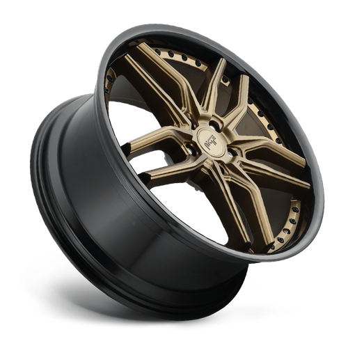 Niche 1PC M195 METHOS 20x9 Matte Bronze Black Bead Ring 5x114.3 35mm