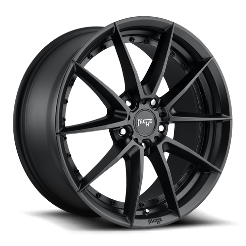 Niche 1PC M196 SECTOR 20x10.5 Matte Black 5x114.3 40mm