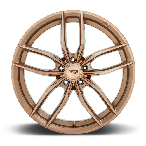 Niche 1PC M202 VOSSO 20x9 Glossy Bronze Brushed 5x114.3 35mm
