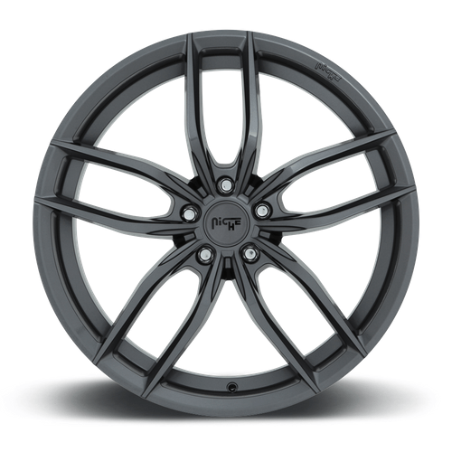 Niche 1PC M204 VOSSO 17x8 Matte Anthracite 5x114.3 40mm