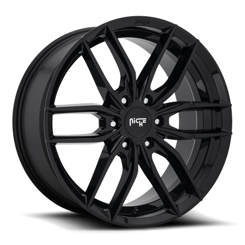 Niche 1PC M209 VOSSO 20x9 Gloss Black 6x135 20mm