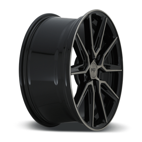 Niche 1PC M219 GEMELLO 20x9 Gloss Mach Double Dark Tint 5x114.3 35mm