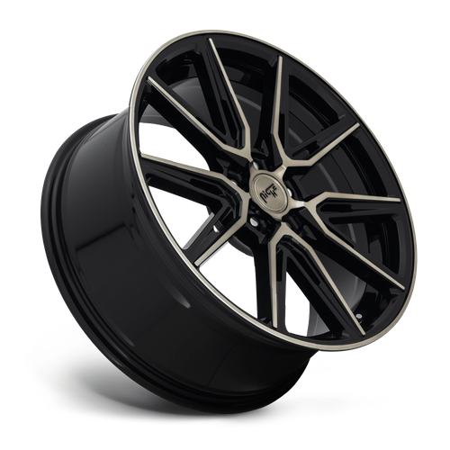 Niche 1PC M219 GEMELLO 20x9 Gloss Mach Double Dark Tint 5x114.3 35mm