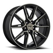 Niche 1PC M219 GEMELLO 20x9 Gloss Mach Double Dark Tint 5x114.3 35mm