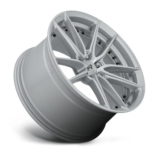 Niche 1PC M221 DFS 20x10.5 Gloss Silver Machined 5x114.3 40mm