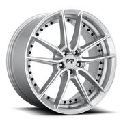 Niche 1PC M221 DFS 18x8 Gloss Silver Machined 5x114.3 40mm
