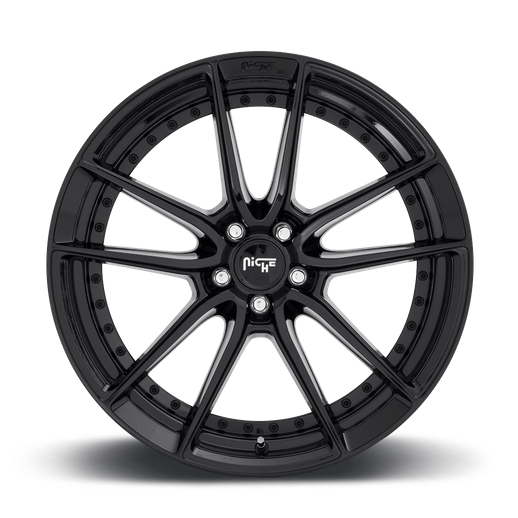 Niche 1PC M223 DFS 20x10.5 Gloss Black 5x114.3 40mm