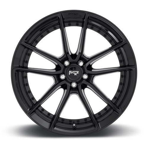 Niche 1PC M223 DFS 18x8 Gloss Black 5x114.3 40mm
