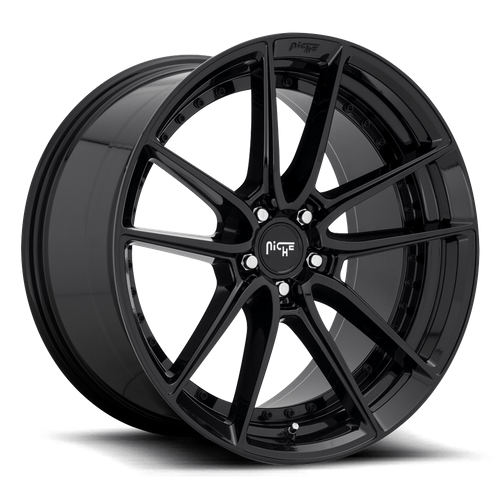 Niche 1PC M223 DFS 17x8 Gloss Black 5x114.3 40mm