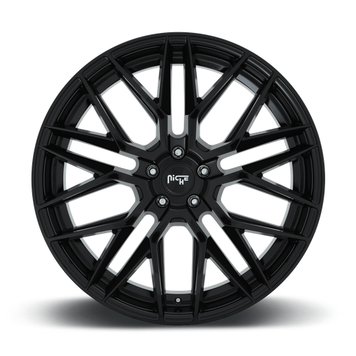 Niche 1PC M224 GAMMA 20x10.5 Gloss Black 5x114.3 40mm