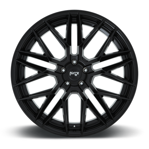 Niche 1PC M224 GAMMA 20x9 Gloss Black 5x114.3 35mm