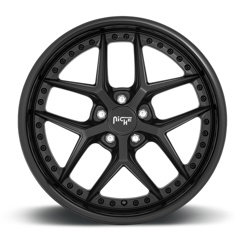 Niche 1PC M226 VICE 19x8.5 Gloss Black Matte Black 5x114.3 35mm