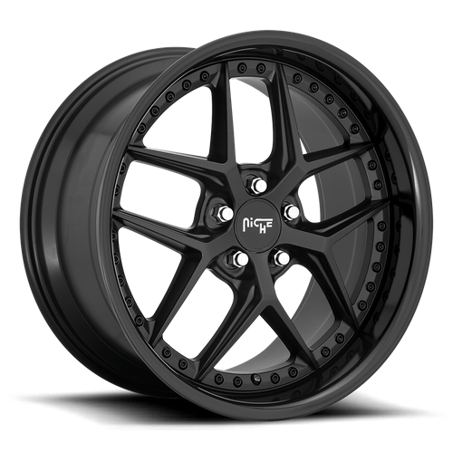 Niche 1PC M226 VICE 20x9 Gloss Black Matte Black 5x114.3 35mm