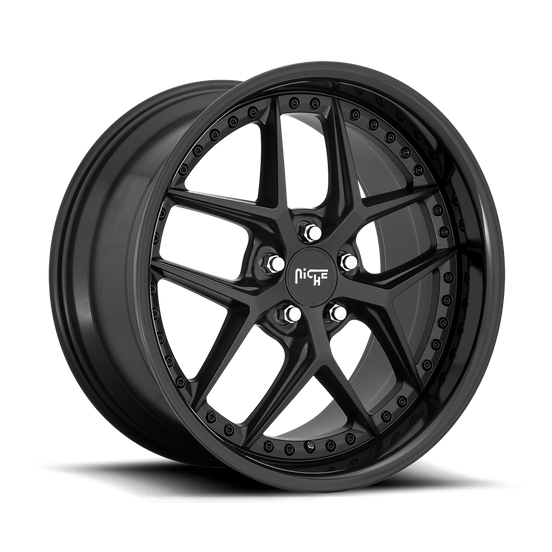 Niche 1PC M226 VICE 20x9 Gloss Black Matte Black 5x114.3 35mm