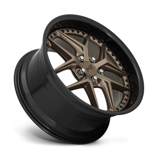 Niche 1PC M227 VICE 20x9 Matte Bronze Black Bead Ring 5x114.3 35mm