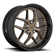 Niche 1PC M227 VICE 19x8.5 Matte Bronze Black Bead Ring 5x114.3 35mm