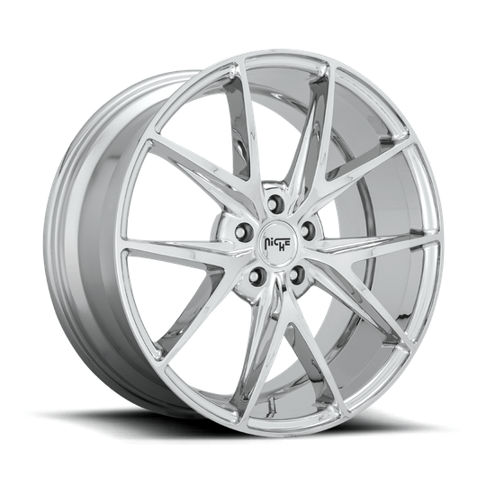 Niche 1PC M248 MISANO 20x9 Chrome 5x114.3 35mm