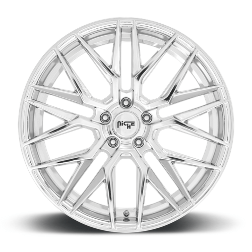 Niche 1PC M249 GAMMA 18x8 Chrome 5x114.3 40mm